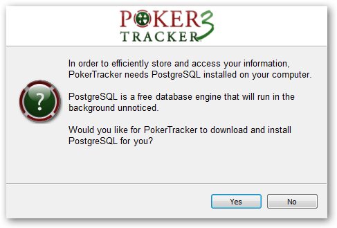 Poker Tracker 3 - instalace databáze