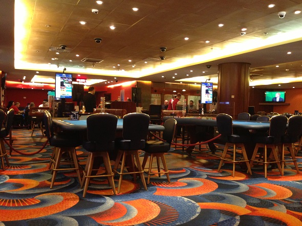 Cash game v kasinu The Golden Prague v hotelu Hilton - kasino vevnitř