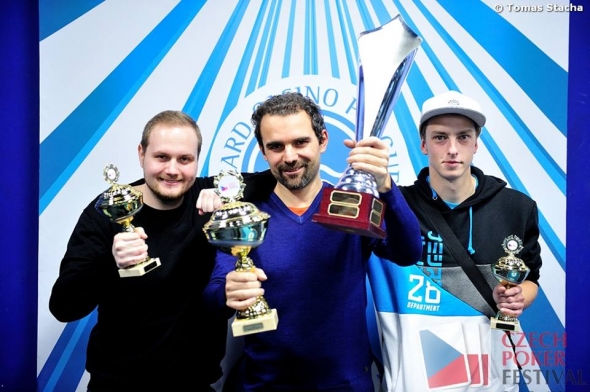 Nejúspěšnější trojice v turnaji Czech Poker Festival - MČR v NLH 6maxu