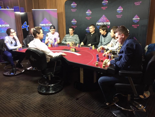 Finálový stůl Poker Fever