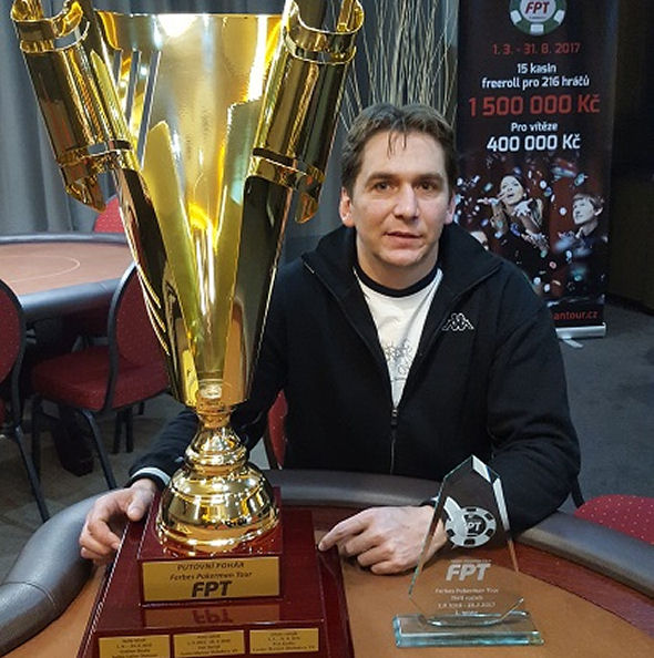 Radek Holík získal ve finále Forbes Pokerman Tour takřka 300.000 Kč
