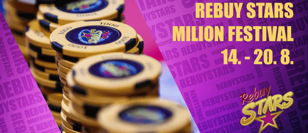 Srpnový Rebuy Stars Milion o 2 000 000 Kč
