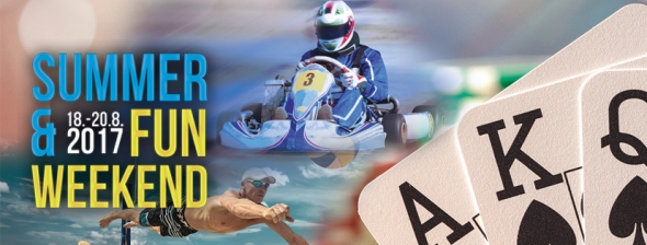 Summer &amp; Fun Veekend v Aši: Poker, motokáry, plážový volejbal