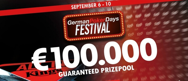 German Poker Days v King's o €100,000 GTD