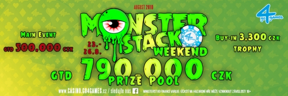 Monster Stack Weekend v srpnu o 790 000 Kč