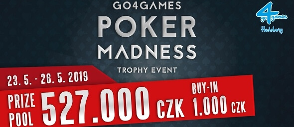 Květnový Poker Madness o 527 000 Kč