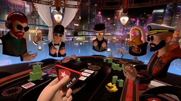 Herna PokerStars spouští první VR Poker Tour