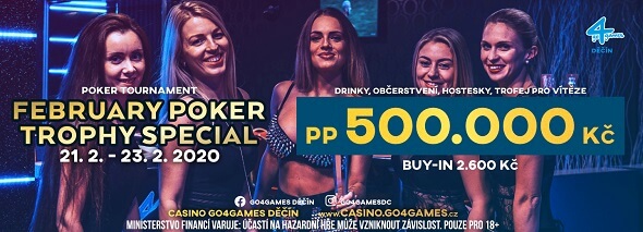 Vícedenní February Poker Trophy Speciál zve na luxusních 500 000 Kč