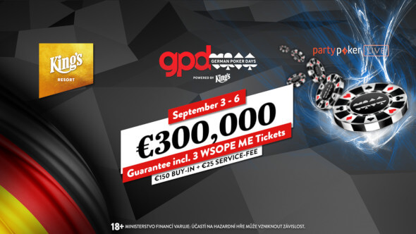 Tento týden do King's zavítají German Poker Days s garancí €300,000