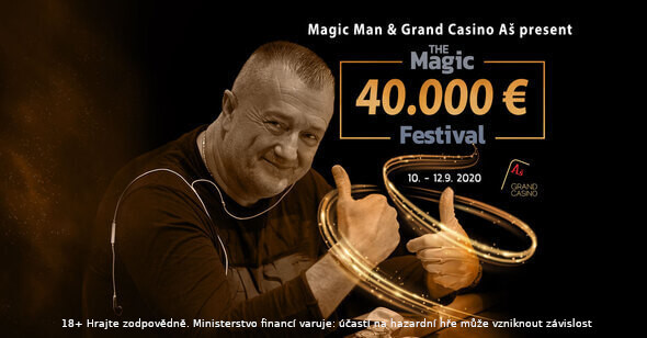Příští víkend bude v Aši kouzelný, Magic Festival garantuje €40,000