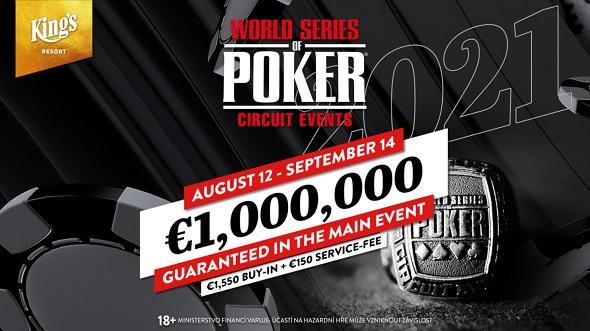 King's: Main Event WSOP Circuit o nejméně milion eur