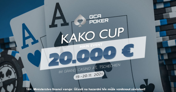 KaKo Cup garantuje nejméně €20,000 v prize poolu