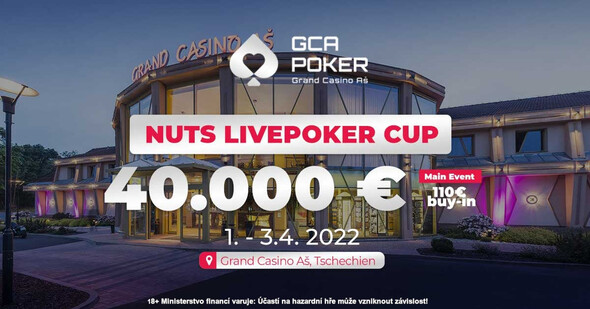 Nuts Livepoker Cup v Grand Casinu garantuje €40,000