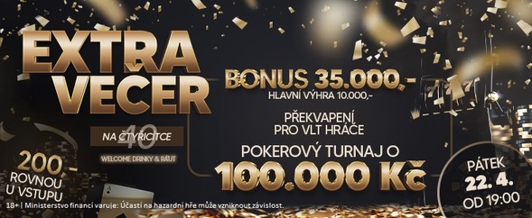 Parádní páteční večer v C40 v Uherském Hradišti nabídne pokerový turnaj a spoustu dárků