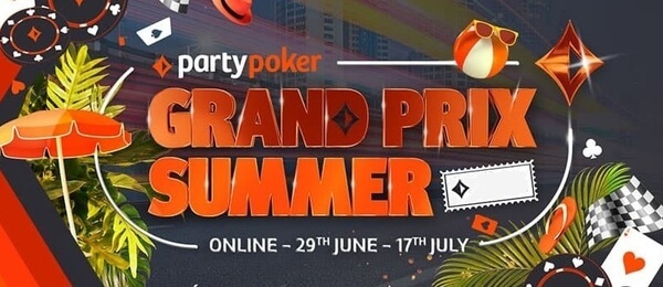 Festival Grand Prix Summer Edition běží právě na online herně Party Poker