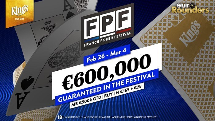 France Poker Festival v King’s Resortu se pyšní garancí €600.000