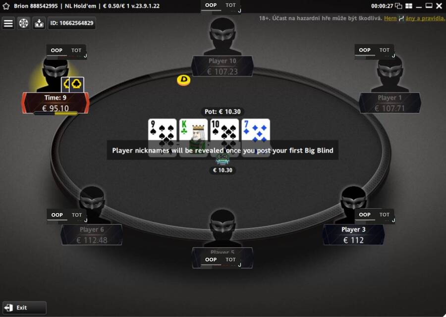 Fortuna poker cash game stůl