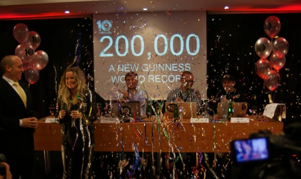 Oslava rekordu PokerStars v Praze