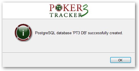 Poker Tracker 3 - instalace databáze 4