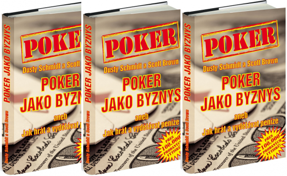 3D obálky knihy Poker jako byznys