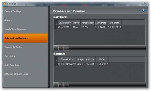 Holdem Manager 2 - nastavení 11