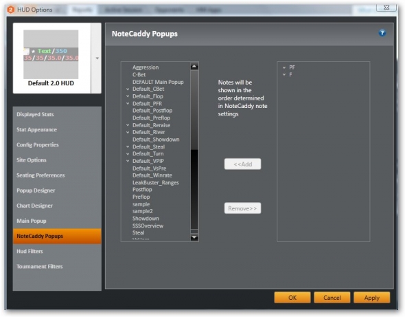 Holdem Manager 2 - HUD 14 Holdem Manager 2 - HUD 14