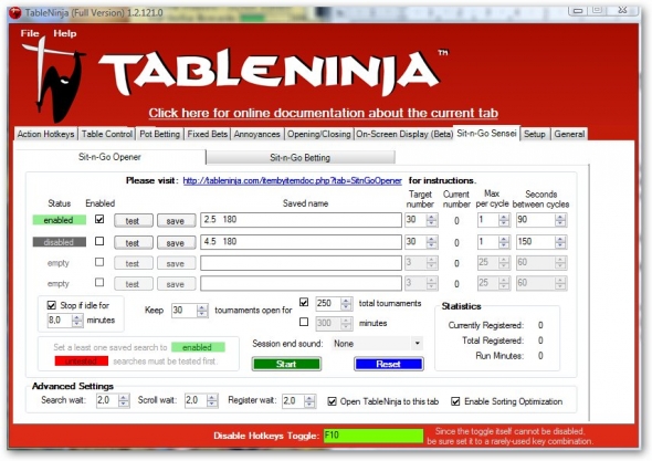 Table Ninja - návod na instalaci a nastavení 13