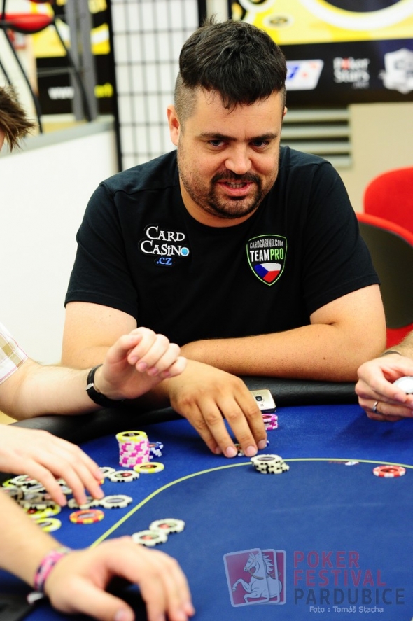 Pavel Novotný na Pardubickém pokerovém festivalu