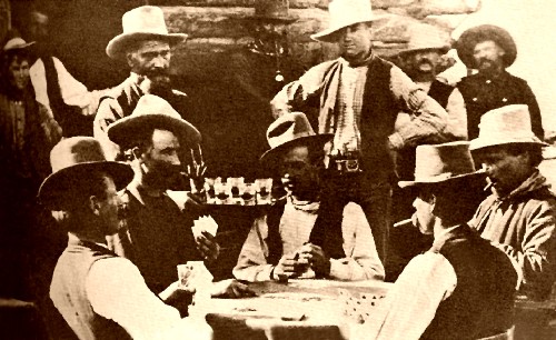 Historický záběr na hráče pokeru