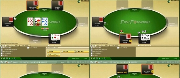Výukové video z NL25 Fast Forward na Party Pokeru