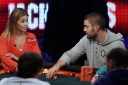Erika Moutinho a David Sands při ME WSOP 2011 (Zdroj www.paulharrisononline.blogspot.com)