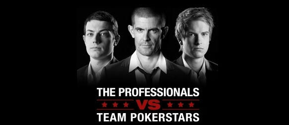 The Professional online pokerové herny Full Tilt Poker versus tým PokerStars logo pro článek