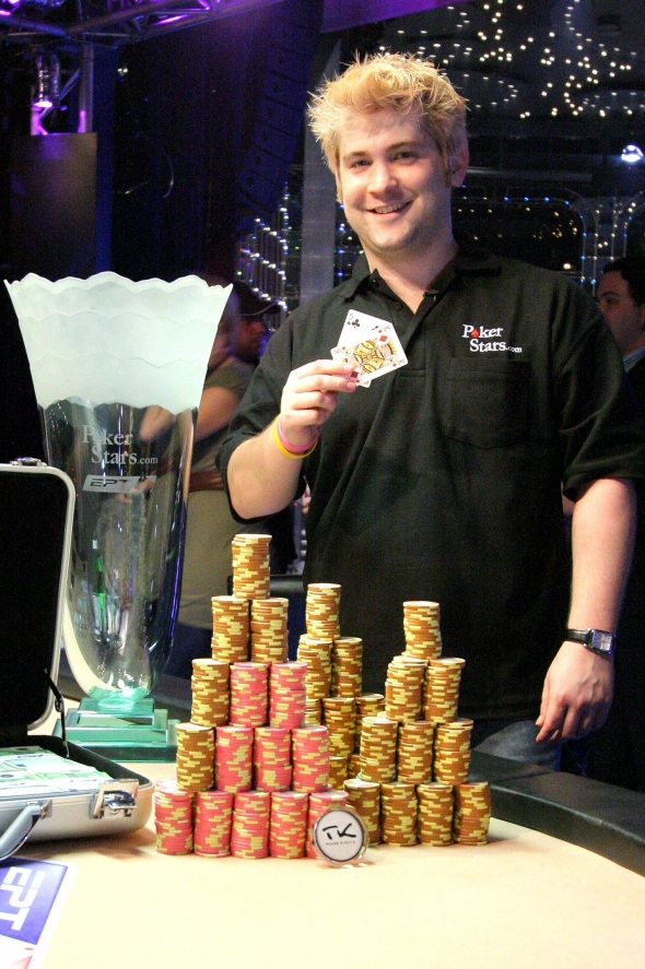 Gavin Griffin po vítězství grand finále v Monte Carlu (foto - pokerlistings.com)