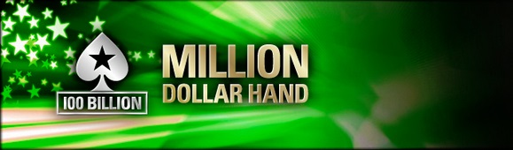 PokerStars - oslava 100 miliard odehraných hand na online pokerové herně PokerStars - Million Dollar Hand