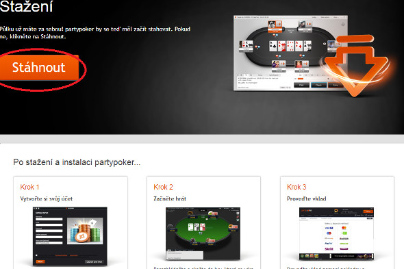 Jak založit účet na PartyPokeru - 1