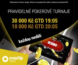 Pravidelné pokerové turnaje na SYNOT TIP Pravidelné pokerové turnaje na SYNOT TIP