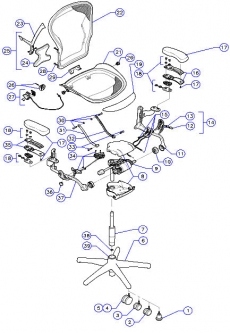 anatomie křesla