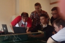 Lukáš Alkaatch Horák a Pal1nh0 při coachingu na letním setkání Poker-Arena.cz na Seči 2014
