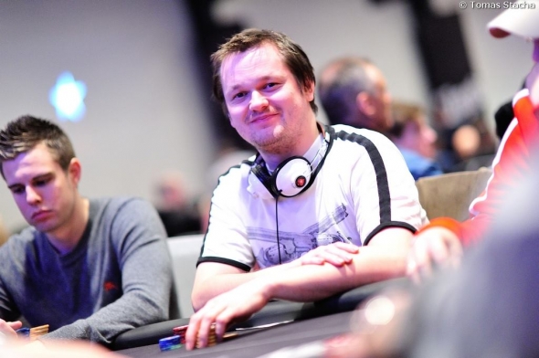 Petr Jelly Jelínek na Eureka Poker Tour v Rozvadově 2015 (foto Tomáš Stacha)