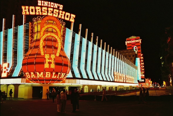 Současná podoba legendárního kasína Binions's Horseshoe na Fremont Street