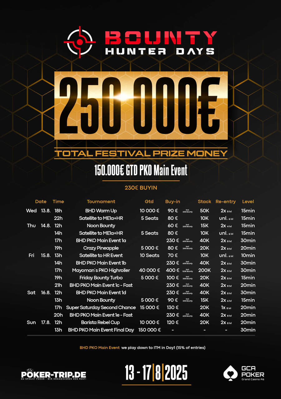 Program turnajů Grand Casino Aš