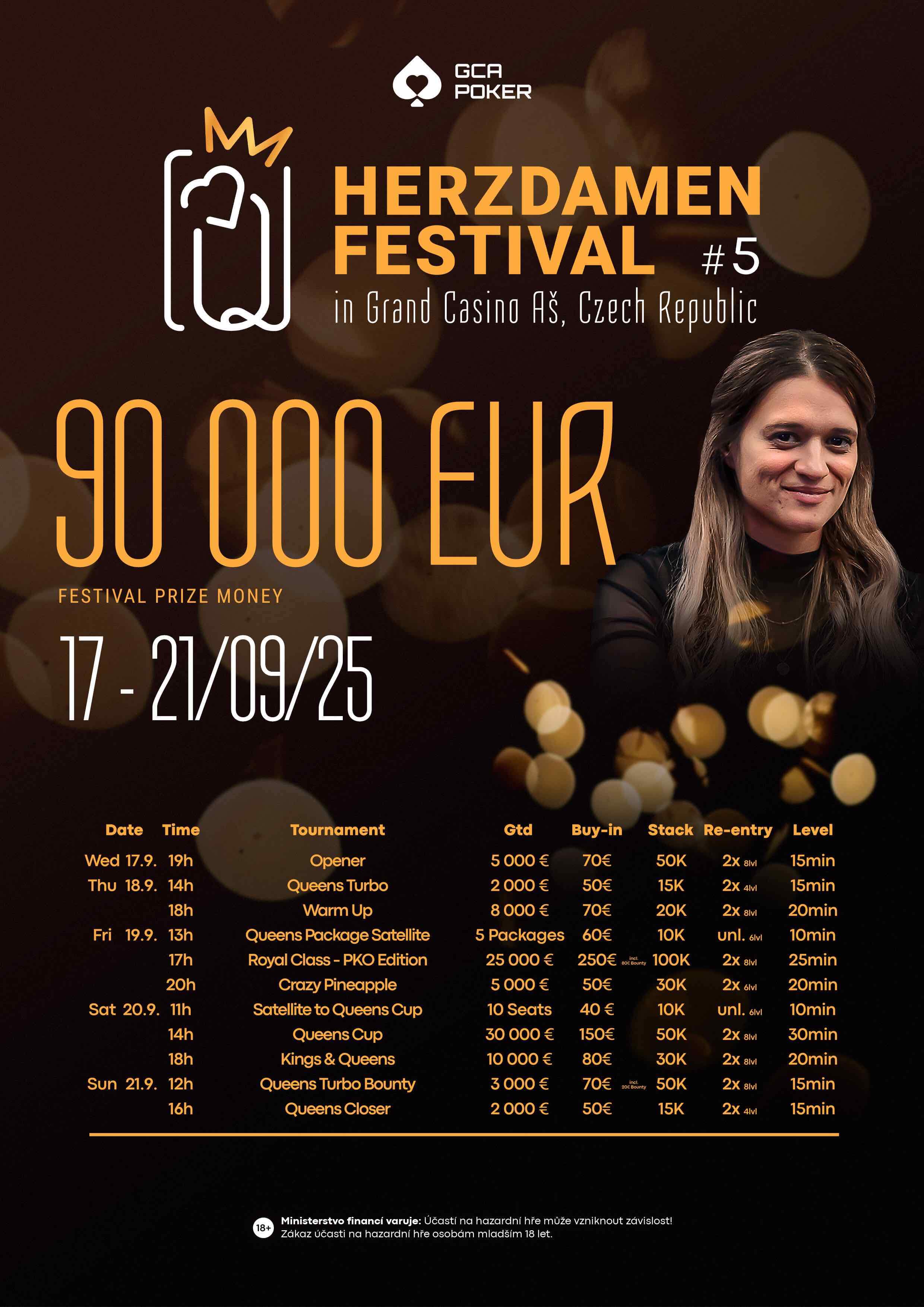 Program turnajů Grand Casino Aš