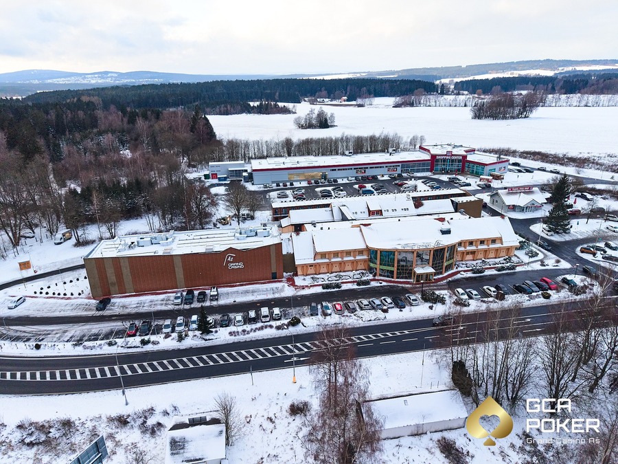 Letecký pohled na Grand Casino Aš