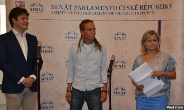 Právník Marek Antoš, Ivan Bartoš a bývalá senátorka Veronika Vrecionová