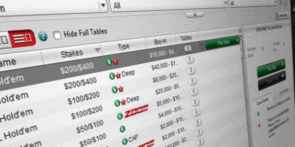 Nejvyšší cash games na PokerStars