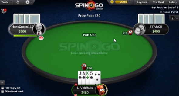 PokerStars spouští Spin &amp; Go v Pot Limit Omaze