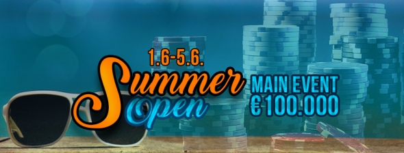 Summer Open €100,000 GTD na začátku června