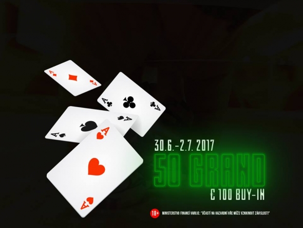 Červencový Fifty Grand v Aši o €50,000 GTD