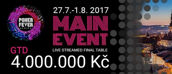 Letní Poker Fever Main Event 4.000.000 Kč GTD