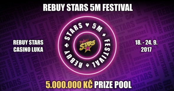 Zářijový Rebuy Stars Festival o 5 000 000 Kč